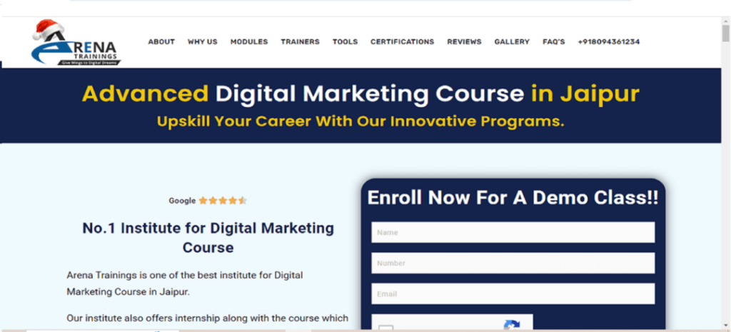 “Unleash the Power of Digital Marketing: Arena Trainings’ Immersive Courses for Next-Level Success”